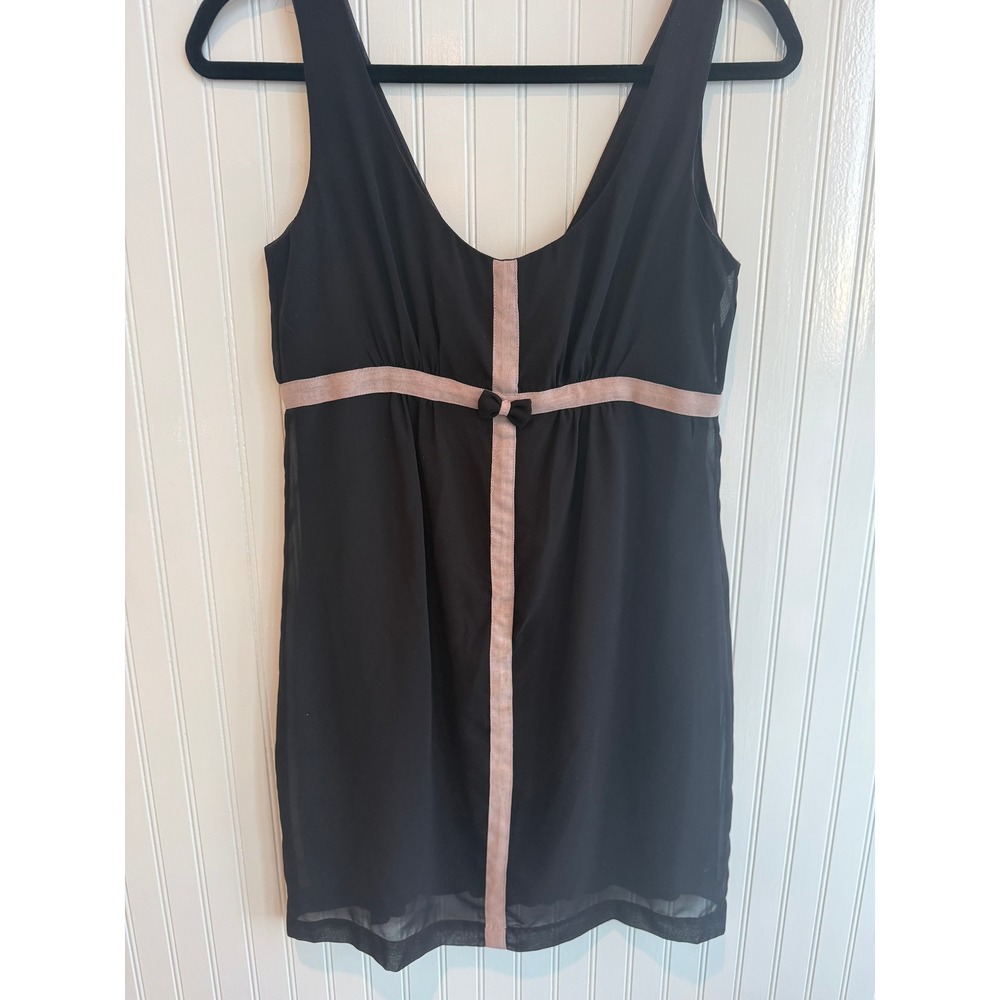 Johnny Martin SPRING BREAK Black Sheer Overlay Babydoll dress XS